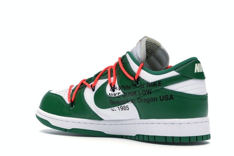 Nike Dunk Low Off White Pine Green - White/Pine Green-Pine Green - CT0856-100 - 23