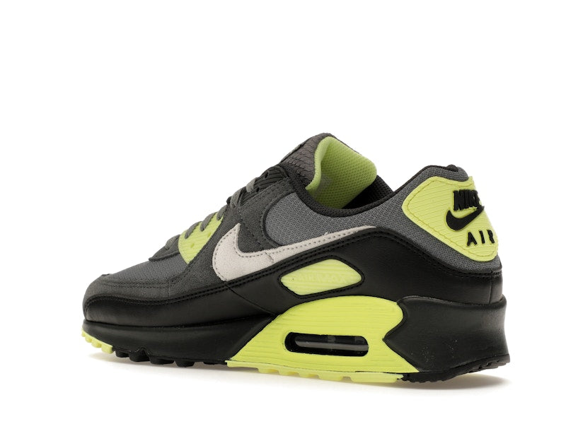 Nike Air Max 90 Smoke Grey Light Lemon Twist, vista a 360 gradi 23 di 36