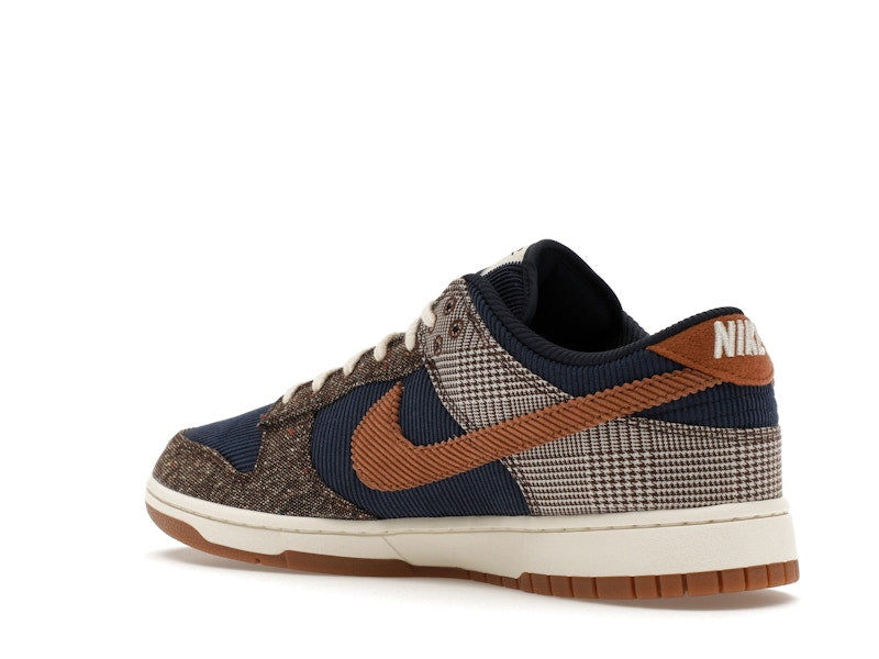 Nike Dunk Low Tweed Midnight Navy Corduroy - Midnight Navy/Ale Brown/Pale Ivory - FQ8746-410 - 23