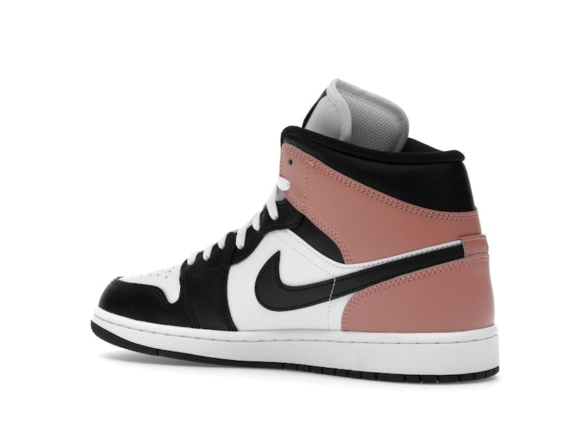 Air Jordan 1 Mid White Rust Pink Black