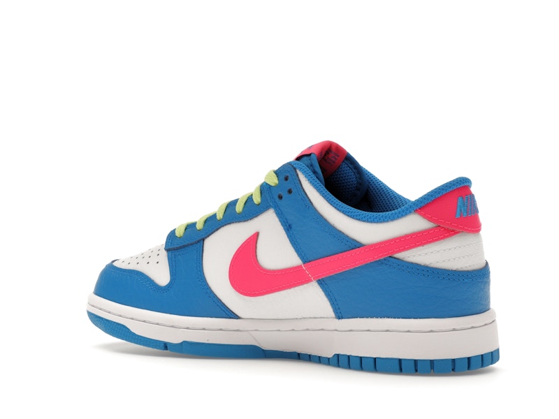 Nike Dunk Low Photo Blue White Light Lemon Twist Hyper Pink (GS), vista a 360 gradi 23 di 36