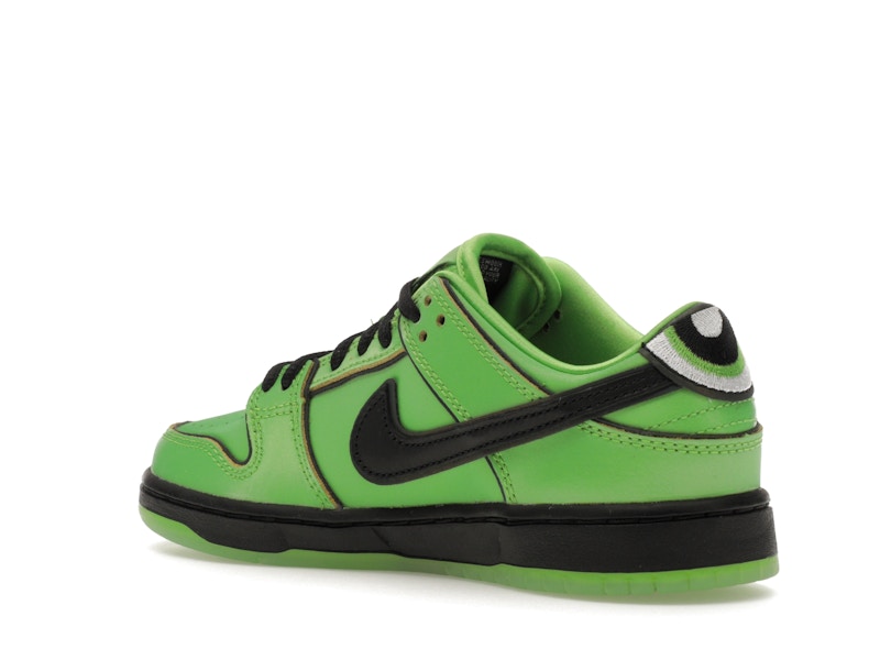 Nike Sb Dunk Low The Powerpuff Girls Buttercup (PS) - Mean Green/Black/Lotus Pink - FZ8832-300 - 23