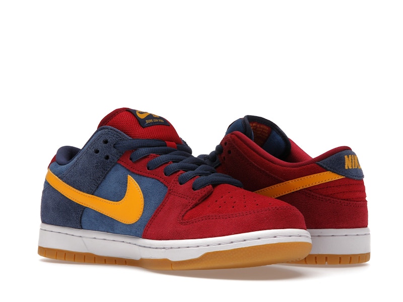 Nike Sb Dunk Low Barcelona - Maroon/Navy-Gold - DJ0606-400 - 23