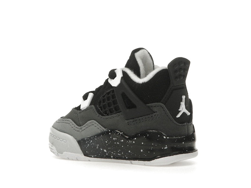 Air Jordan 4 Retro Fear 2024 (TD) - Black/White/Anthracite/Black/Pure Platinum - FV4538-002 - 23