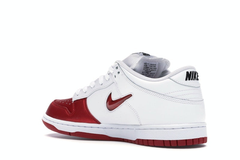 Nike Sb Dunk Low Supreme Jewel Swoosh Red - Varsity Red/Varsity Red-White-Black - CK3480-600 - 23
