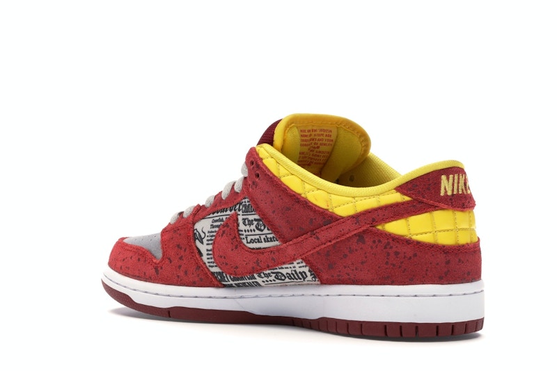 Nike Dunk Sb Low Rukus Crawfish - Action Red/Metallic Silver-Tour Yellow - nike-dunk-sb-low-rukus-crawfish - 23