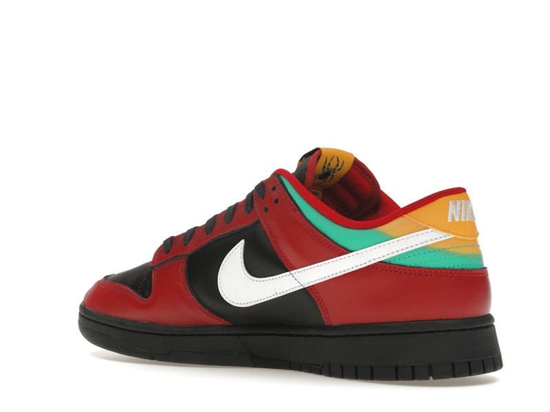 Nike Dunk Low Biker Tattoos - Black/White/Gym Red/University Gold/Atomic Teal - FZ3057-001 - 23