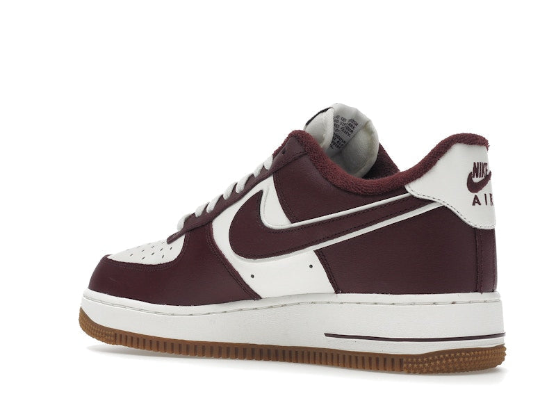 Nike Air Force 1 Low College Pack Night Maroon - Sail/Night Maroon-Gum Medium Brown - DQ7659-102 - 23