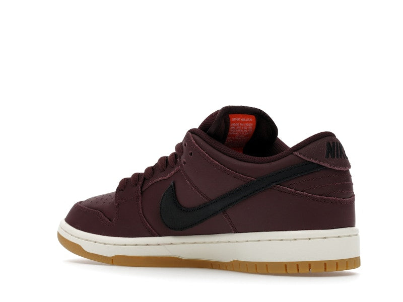 Nike Sb Dunk Low Pro Burgundy Crush - Burgundy Crush/Black/Mystic Dates/Sail/Gum Light Brown/Safety Orange - IO2304-600 - 23