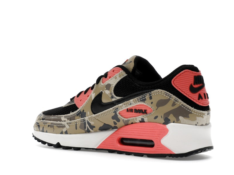 Nike Air Max 90 Premium Magic Ember Camo - Light Khaki/Black/Magic Ember/Mink Brown/Medium Ash/Parachute Beige - IF1721-200 - 23