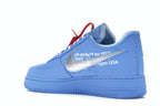 Nike Air Force 1 Low Off White University Blue - University Blue/Metallic Silver-White - CI1173-400 - 23
