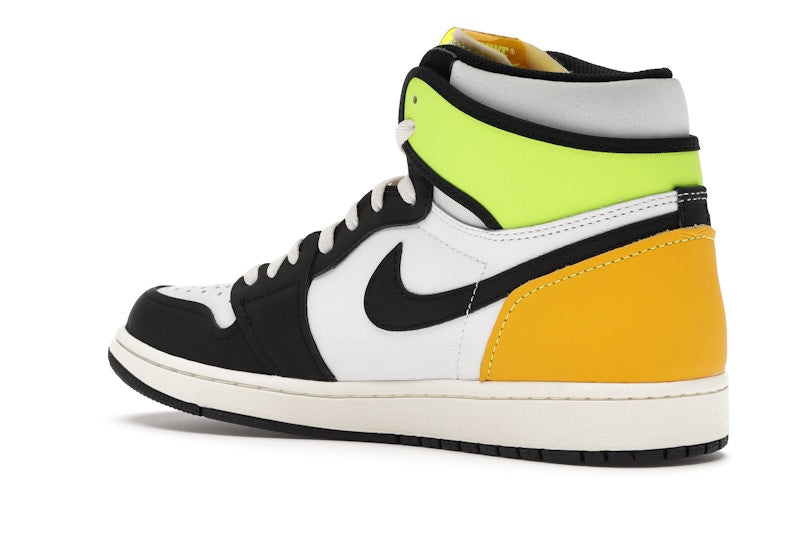 Air Jordan 1 Retro High White Black Volt University Gold
