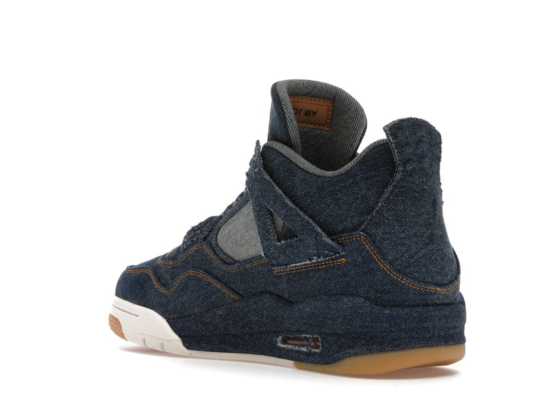 Air Jordan 4 Retro Levis Denim - Denim/Denim-Sail-Game Red - AO2571-401 - 24