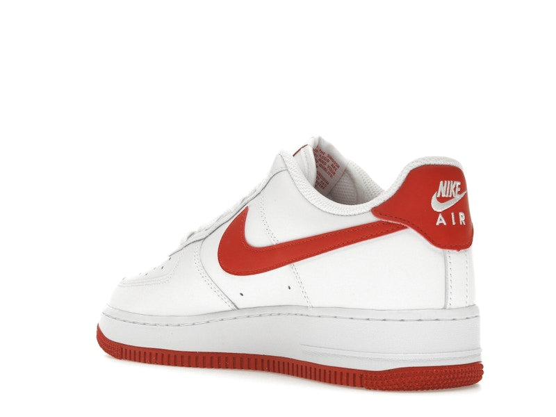 Nike Air Force 1 07 Dragon Red - White/White/Dragon Red - FJ4146-106 - 24