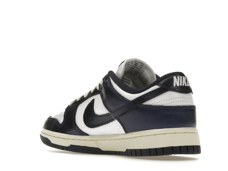 Nike Dunk Low Vintage Navy Womens - White/Midnight Navy-Coconut Milk - FN7197-100 - 24