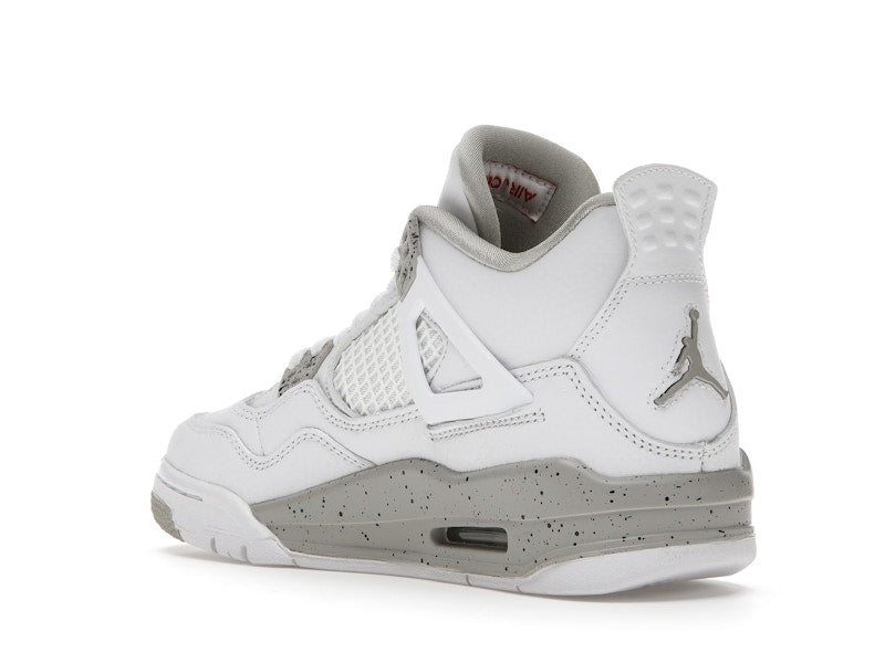 Air Jordan 4 Retro White Oreo 2021 (GS) - White/Tech Grey-Black-Fire Red - DJ4699-100 - 24