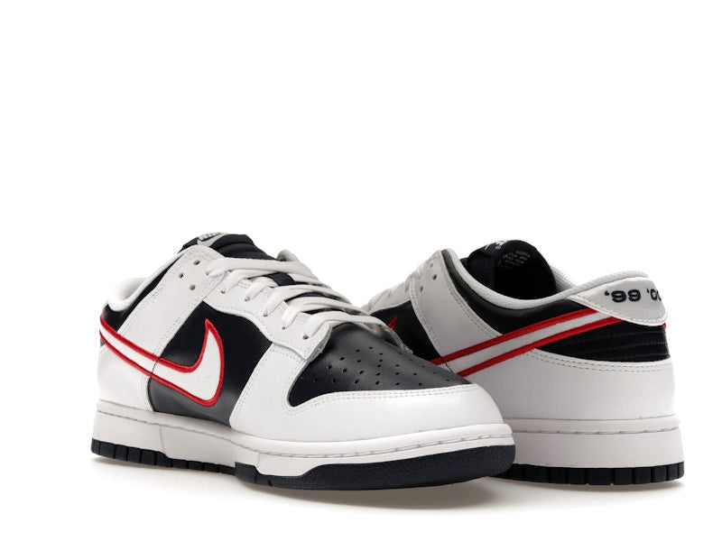 Nike Dunk Low Houston Comets Four Peat Womens - White/Obsidian/Wolf Grey/University Red - DZ2780-100 - 24