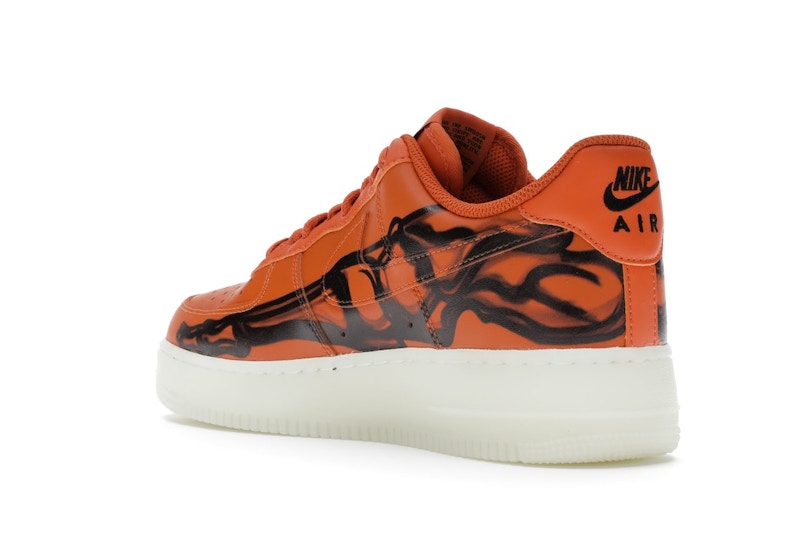 Nike Air Force 1 Low Orange Skeleton Halloween (2020)