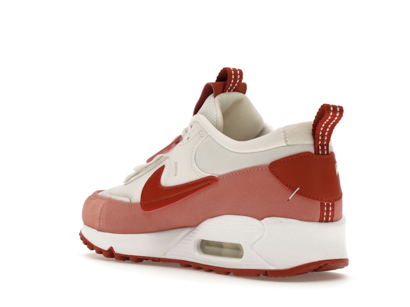 Nike Air Max 90 Futura Red Stardust Womens - Red Stardust/Summit White/Campfire Orange/Rugged Orange - FQ8881-618 - 24