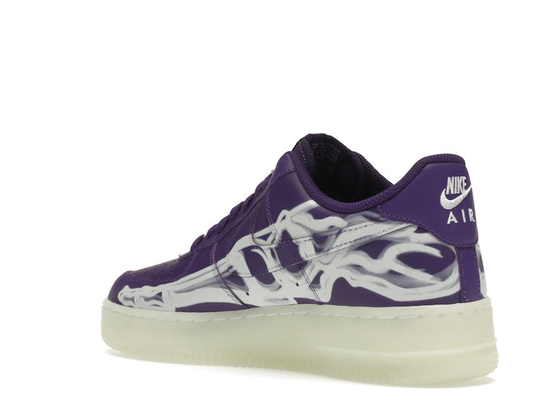 Nike Air Force 1 Low 07 Qs Purple Skeleton Halloween 2021 - Court Purple/Court Purple-White - CU8067-500 - 24