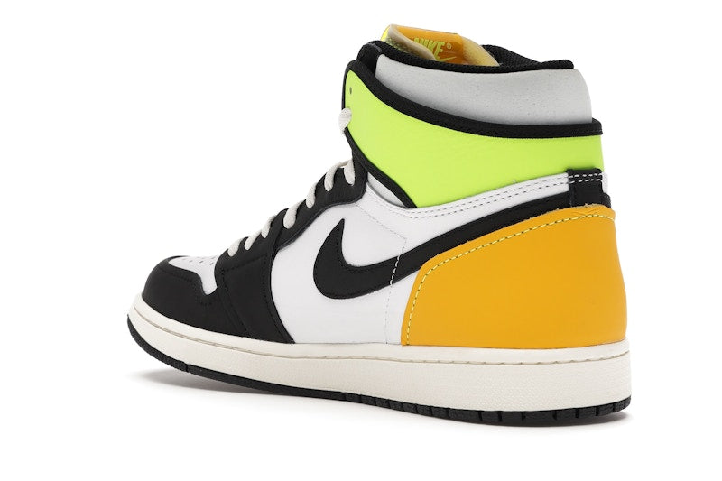 Air Jordan 1 Retro High White Black Volt University Gold