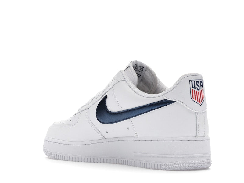 Nike Air Force 1 Low 07 Lv8 Team Usa World Cup - White/Midnight Navy/University Red/Metallic Gold - IQ0407-100 - 24