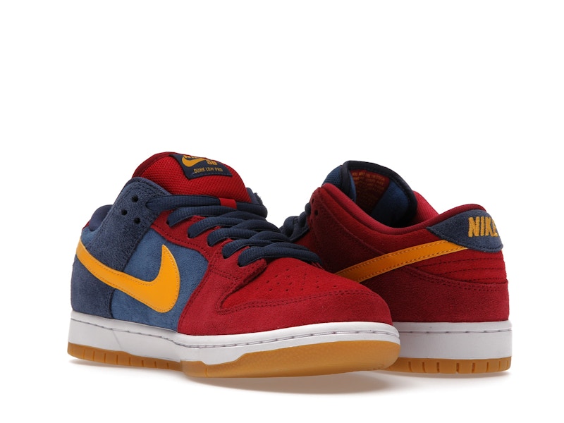 Nike Sb Dunk Low Barcelona - Maroon/Navy-Gold - DJ0606-400 - 24