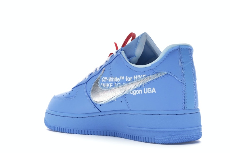 Nike Air Force 1 Low Off White University Blue - University Blue/Metallic Silver-White - CI1173-400 - 24