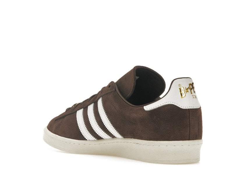 Adidas Campus 80s Bape 30th Anniversary Brown - Brown/Cloud White/Gold Metallic - IF3379 - 24