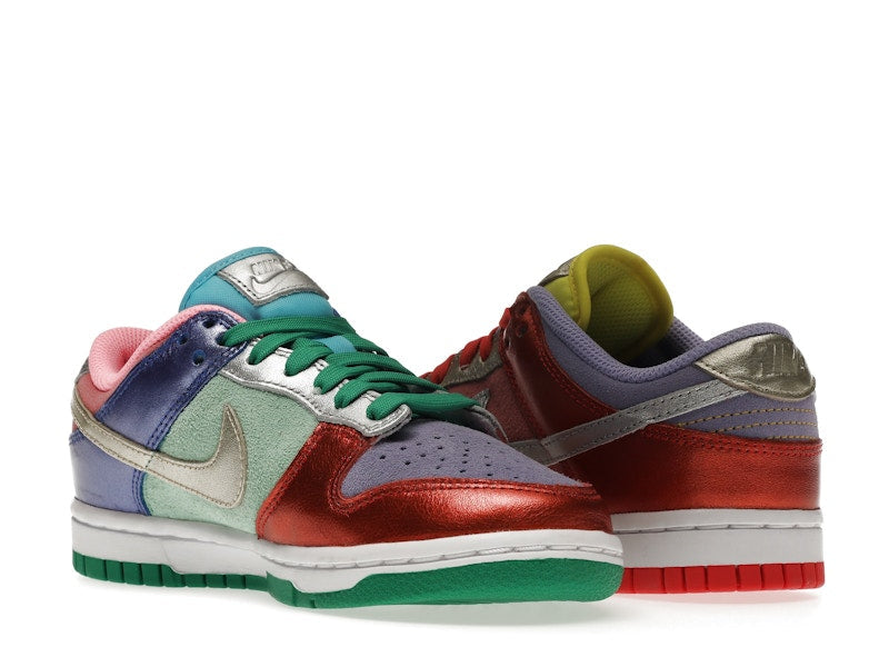 Nike Dunk Low Sunset Pulse (W) - Sunset Pulse/Silver-Purple Pulse - DN0855-600 / DD1872-600 - 24