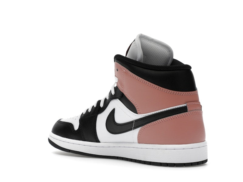 Air Jordan 1 Mid White Rust Pink Black