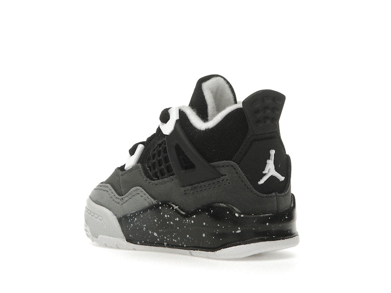 Air Jordan 4 Retro Fear 2024 (TD) - Black/White/Anthracite/Black/Pure Platinum - FV4538-002 - 24