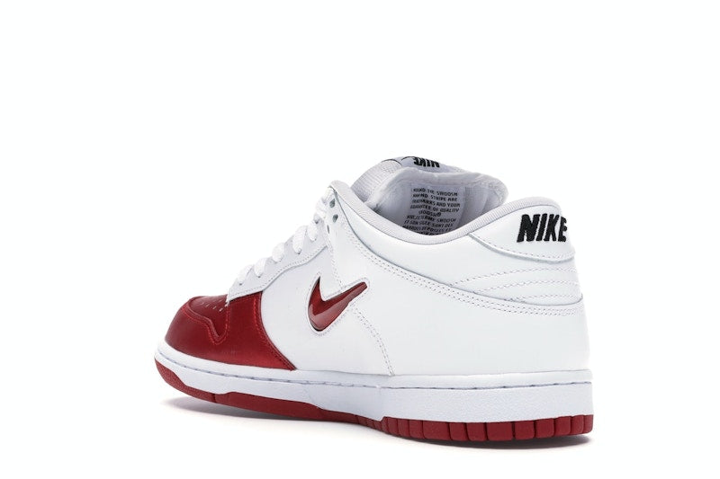 Nike Sb Dunk Low Supreme Jewel Swoosh Red - Varsity Red/Varsity Red-White-Black - CK3480-600 - 24