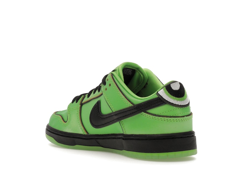 Nike Sb Dunk Low The Powerpuff Girls Buttercup (PS) - Mean Green/Black/Lotus Pink - FZ8832-300 - 24