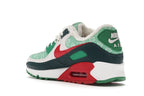 Nike Air Max 90 Christmas Sweater 2020 - White/University Red-Dark Atomic Teal-Lucky Green - DC1607-100 - 24
