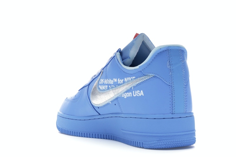 Nike Air Force 1 Low Off White University Blue - University Blue/Metallic Silver-White - CI1173-400 - 25
