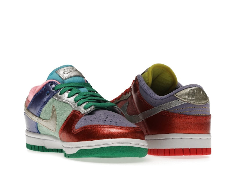Nike Dunk Low Sunset Pulse (W) - Sunset Pulse/Silver-Purple Pulse - DN0855-600 / DD1872-600 - 25