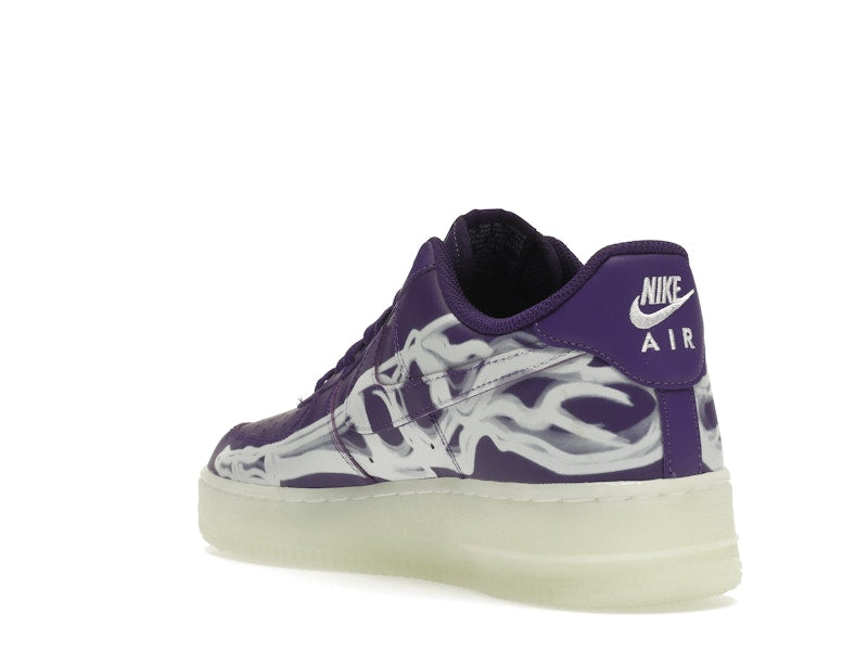 Nike Air Force 1 Low 07 Qs Purple Skeleton Halloween 2021 - Court Purple/Court Purple-White - CU8067-500 - 25