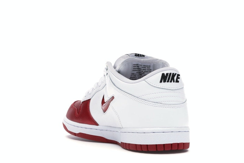Nike Sb Dunk Low Supreme Jewel Swoosh Red - Varsity Red/Varsity Red-White-Black - CK3480-600 - 25