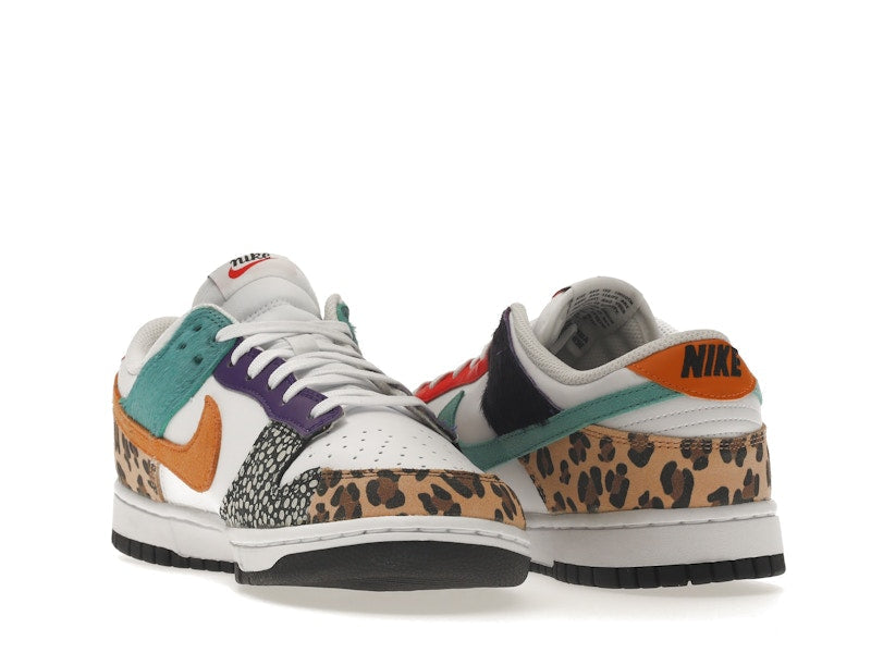 Nike Dunk Low Safari Mix (W) - White/Washed Teal/Electro Purple - DN3866-100 - 25