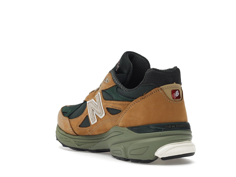 New Balance 990v3 MiUSA Tan Green, vista a 360 gradi 25 di 36