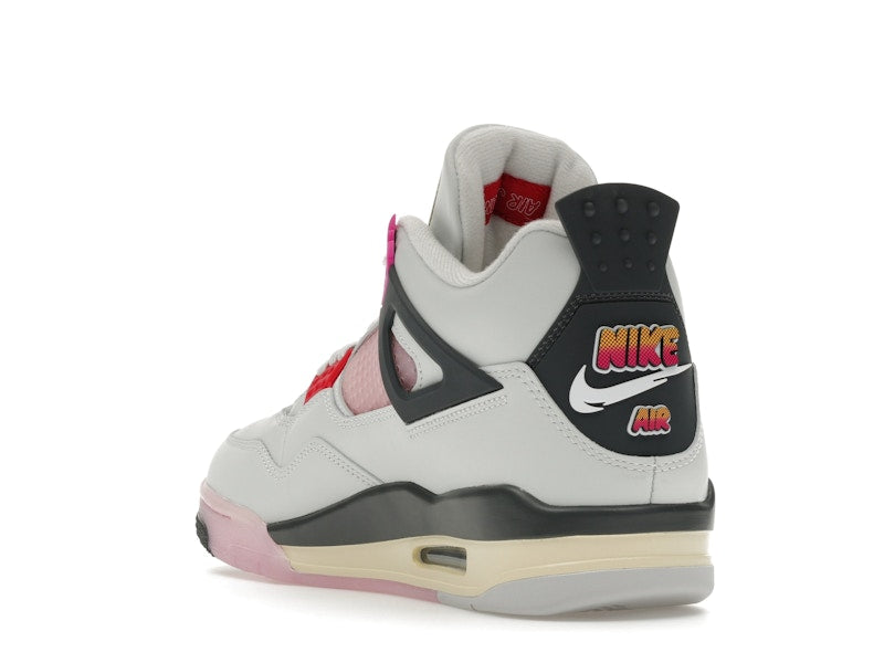 Air Jordan 4 Retro Comic - Off White/Anthracite/Neutral Grey/Fire Pink/Light Arctic Pink/Muslin - JA1135-100 - 25