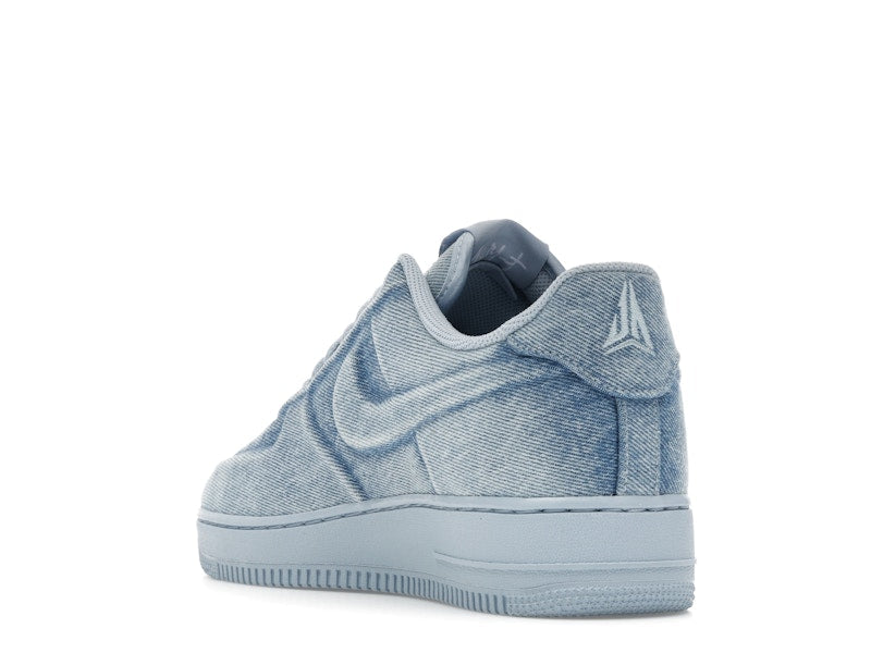 Nike Air Force 1 Low Ja Morant Denim Light Armory Blue - Light Armory Blue/White/Metallic Silver - IQ9773-400 - 25