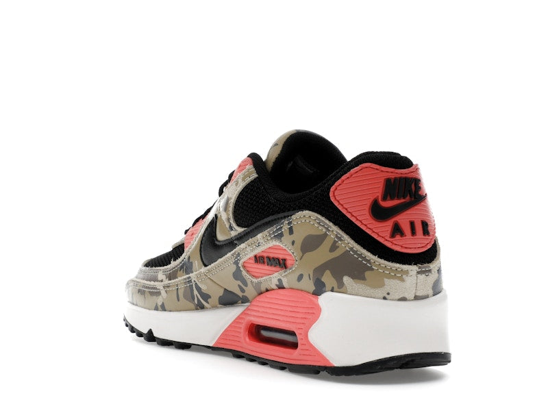 Nike Air Max 90 Premium Magic Ember Camo - Light Khaki/Black/Magic Ember/Mink Brown/Medium Ash/Parachute Beige - IF1721-200 - 25