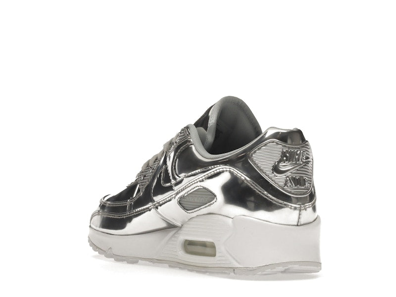 Nike Air Max 90 Metallic Silver 2020 (W) - Metallic Silver/Metallic Silver-White - CQ6639-001 - 25