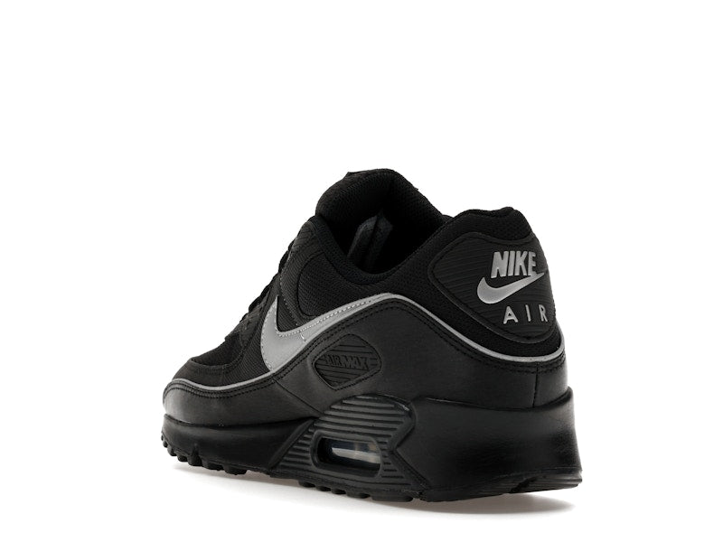 Nike Air Max 90 Premium Black Reflective - Black/Black/Anthracite/Multi-Color - HV4517-002 - 25