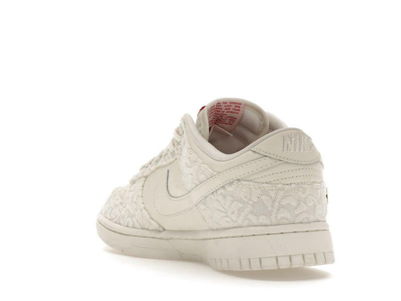 Nike Dunk Low Give Her Flowers Womens - Sail/University Red-Medium Soft Pink - FZ3775-133 - 25