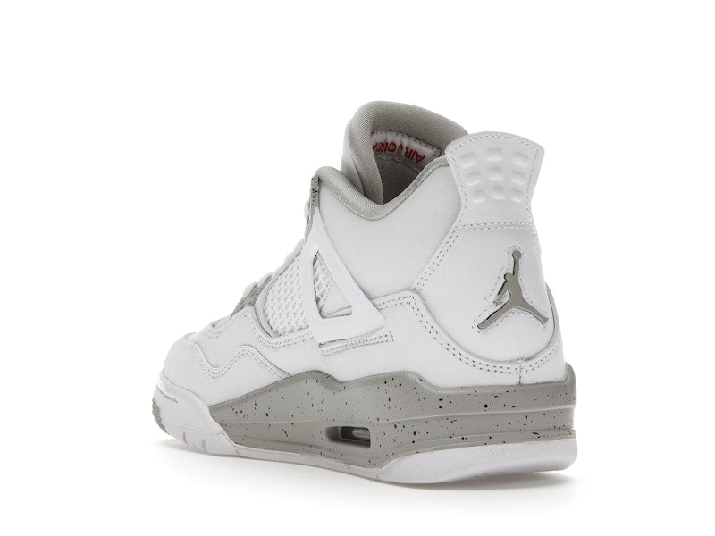 Air Jordan 4 Retro White Oreo 2021 (GS) - White/Tech Grey-Black-Fire Red - DJ4699-100 - 25
