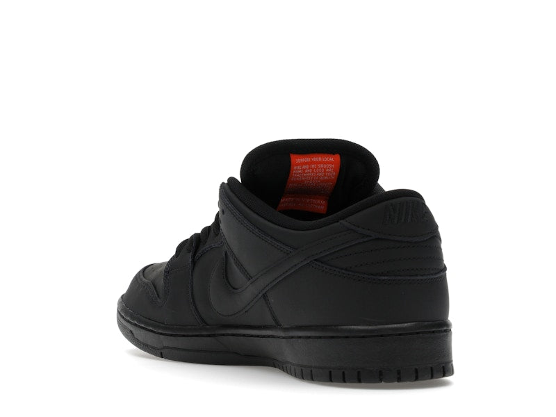 Nike Sb Dunk Low Pro Triple Black - Black/Anthracite/Safety Orange - FJ1674-001 - 25