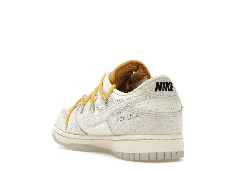 Nike Dunk Low Off White Lot 39 - Sail/Neutral Grey-Amarillo - DJ0950-109 - 25